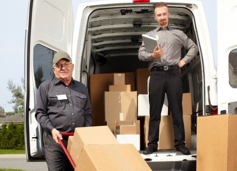 Chelsea Removals team loading items for a scheduled move
