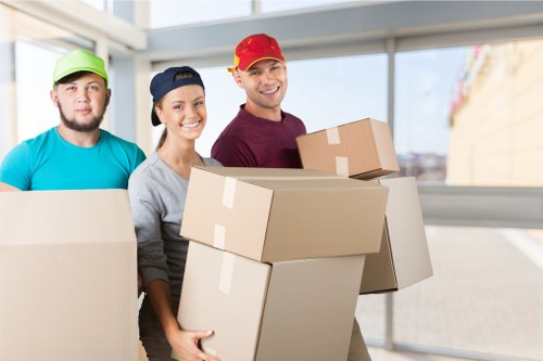 Protective wrapping used for furniture removals in Chelsea