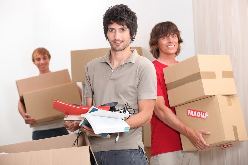Professional packing of IT equipment during a Chelsea office relocation