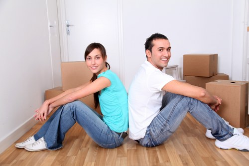 Chelsea furniture moving team navigating narrow streets and property access