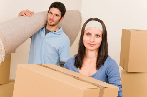 Local house movers in Chelsea loading a moving truck