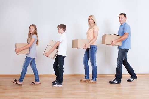 Careful packing for a Chelsea house move