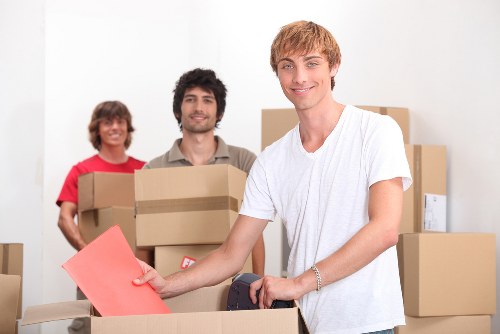 Student furniture being loaded for a Chelsea relocation